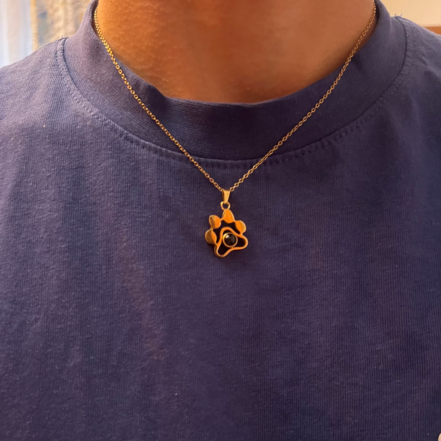 Collar Personalizable con Forma de Huella