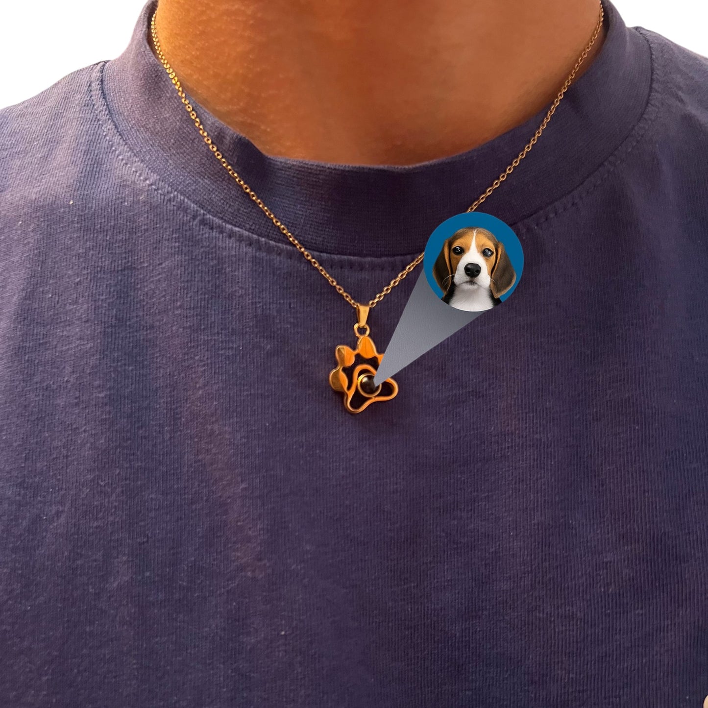 Collar Personalizable con Forma de Huella